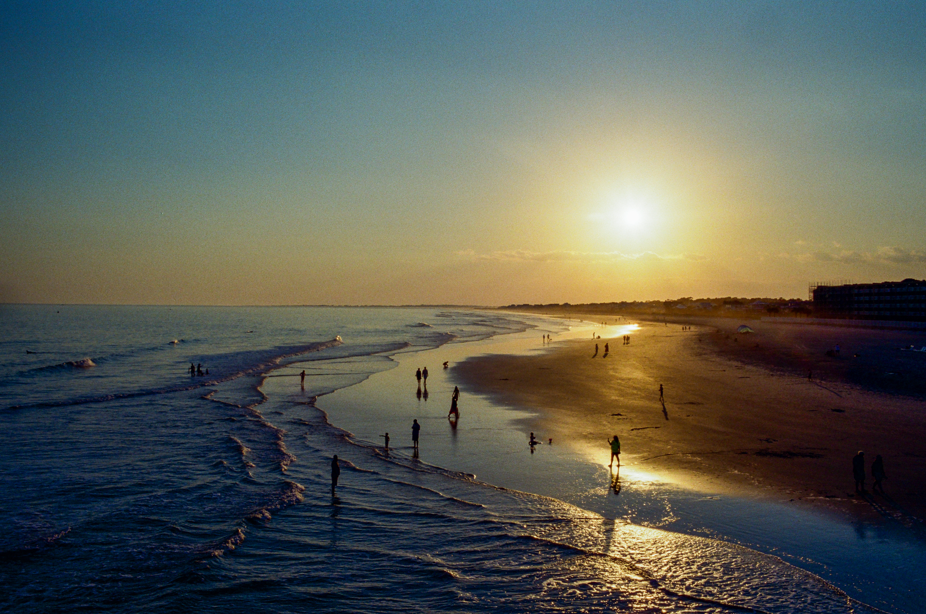 Folly Beach - Shot on Fuji Superia 400 with film camera, 2024. Charleston film photography.