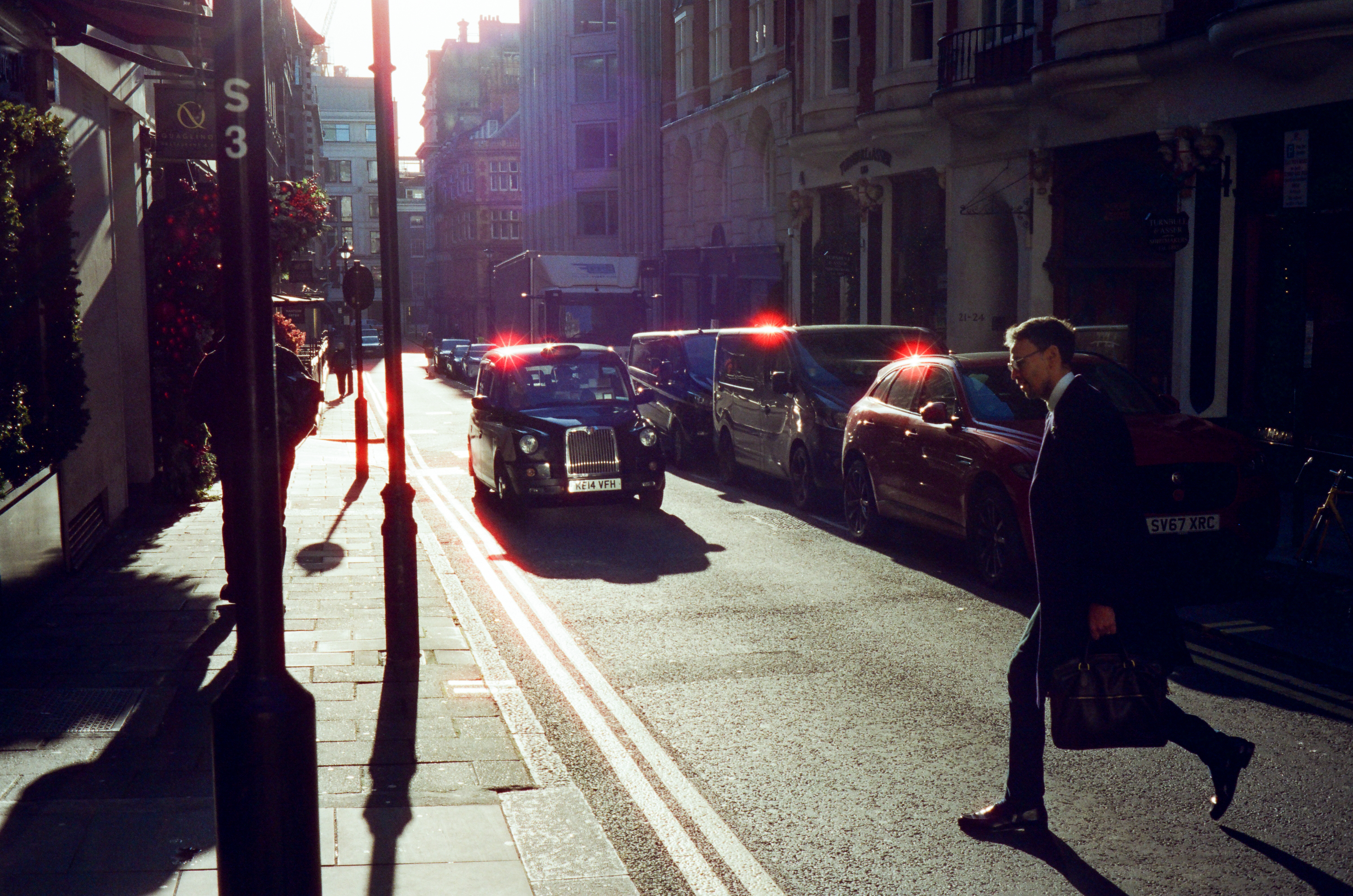 Jermyn Street - Shot on CineStill 400D with Leica MP, 2024. Charleston film photography.
