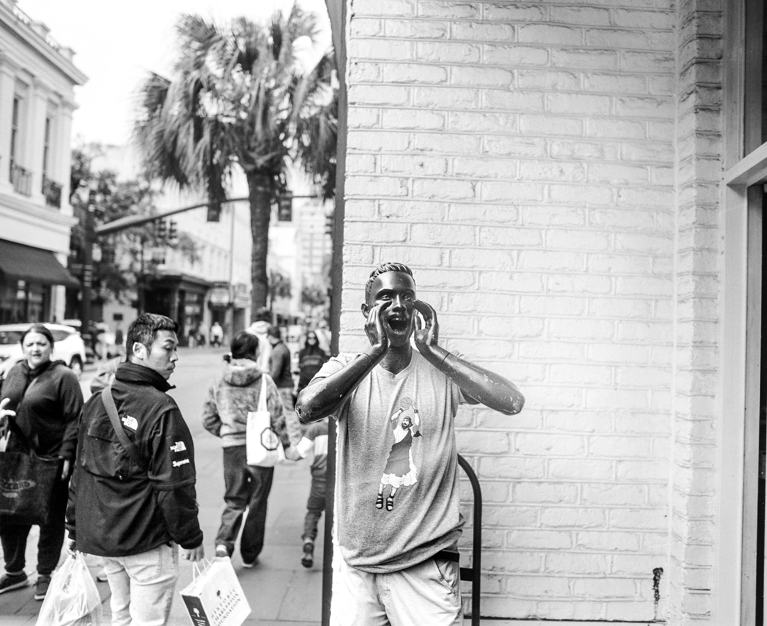 King Street - Shot on Kentmere 400 with Pentax 6x7, 2024. Charleston film photography.
